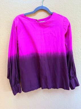 Porridge Women’s Long Sleeve Ombre Top in Pink and Purple - cotton - Small